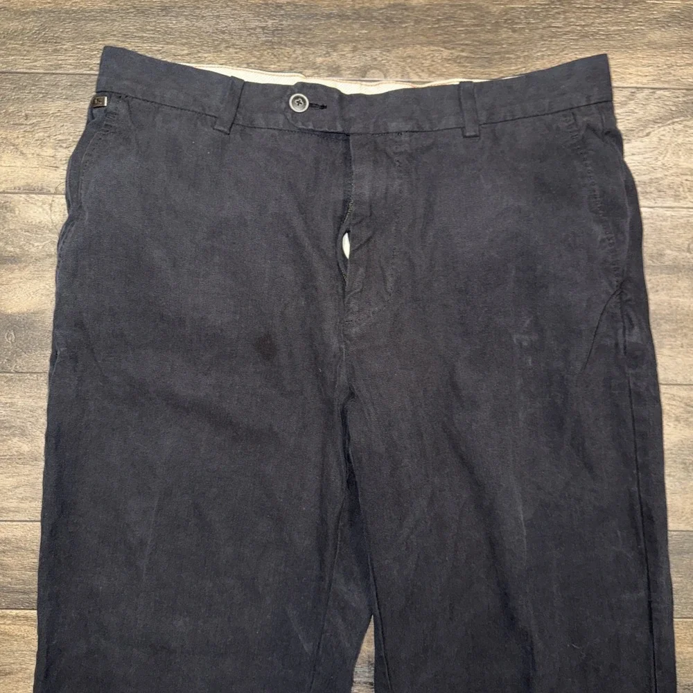 Tommy Bahama Silk Relaxed Fit Casual Dress Pants Men's Size 34x30 Black Summer